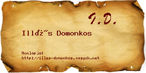 Illés Domonkos névjegykártya